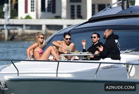 Sofia Richie Shows Off Her Voluptuous Curves In A Hot Pink Bikini As She Takes A Ride On A Yacht