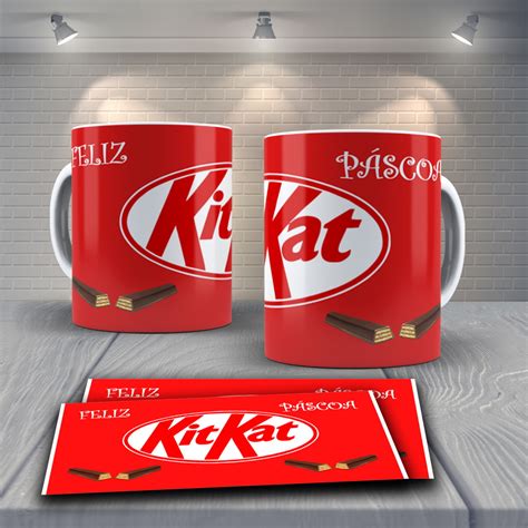 Caneca Personalizada Feliz P Scoa Chocolate Kit Kat Elo