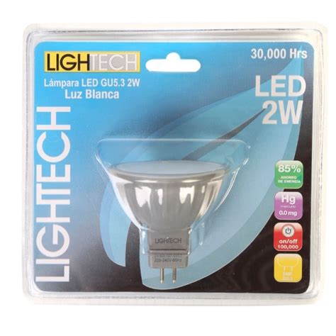 Dioselyna Iluminaciones E I R L Dicroico Led Gu5 3 2w Luz Blanca Lightech