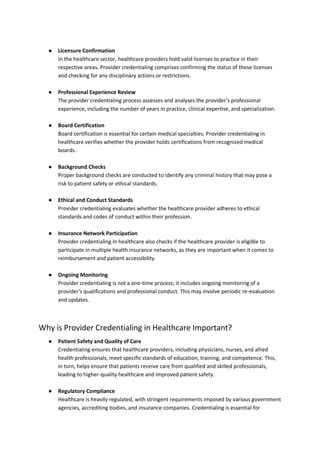 What Is Credentialing In Healthcare A Comprehensive Guide To