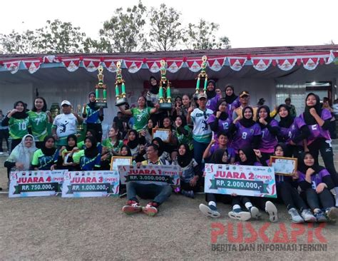 Meriah Inilah Juara Turnamen Voli Dandim Pemalang Cup