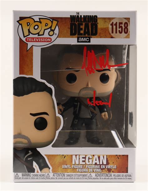 Jeffrey Dean Morgan Signed "The Walking Dead" #1158 Negan Funko Pop! Vinyl Figure Inscribed ...