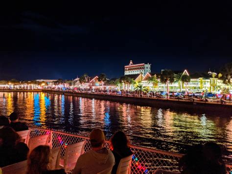 Christmas Lights On Waterfront At Nights Of Lights St Augustine Fl 4