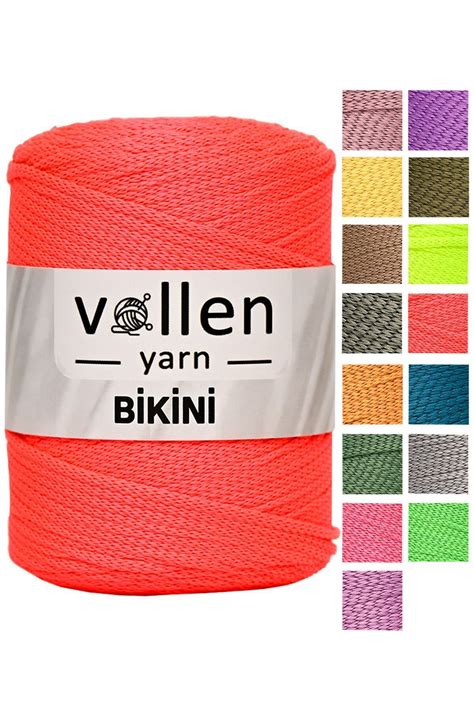 vollen yarn Su Tutmaz Yazlık Bikini Ipi bustiyer Ipi Bluz Ipi pareo Ipi mayo Ipi el Örgü Ipi