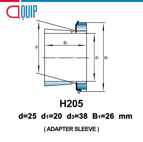 H205 UBC ADAPTER SLEEVE ขนาด 20 มม. - aquipthai