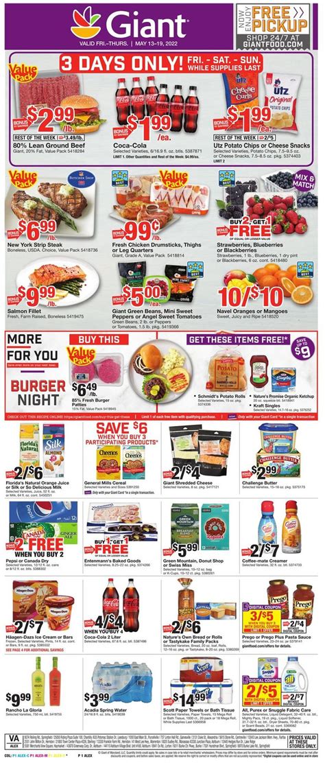 Giant Food Ad Circular - 05/13 - 05/19/2022 | Rabato