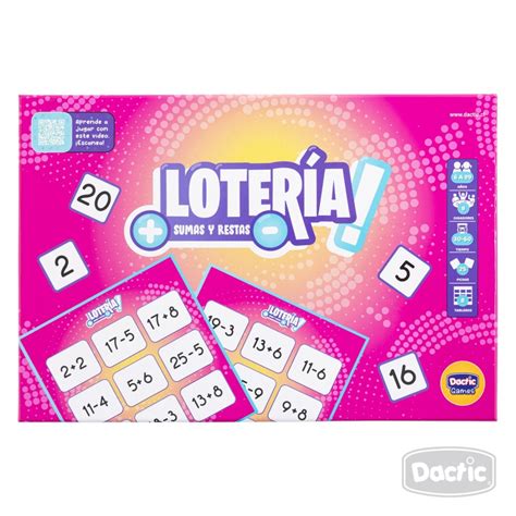 Loteria De Sumas Y Restas Dactic Mas Que Papel