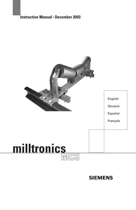 Siemens Milltronics Mcs Instruction Manual Pdf Download Manualslib