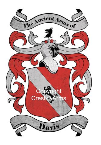 Davis Family Crest | Expertly Researched | Buy Now – Crests & Arms