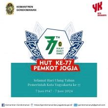 KEMANTREN GONDOMANAN Hari Ulang Tahun Pemerintah Kota Yogyakarta Ke 77