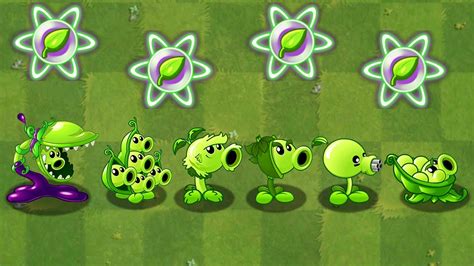 Pvz 2 Mod All Green Pea Plants Level 1000 Power Up Vs Dark Ages Final