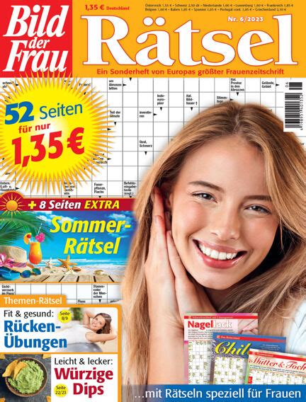 Read BILD der Frau Rätsel magazine on Readly the ultimate magazine