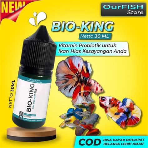 BIO KING Vitamin Probiotik Ikan Cupang Guppy Gupy Avatar Blue Rim Giant