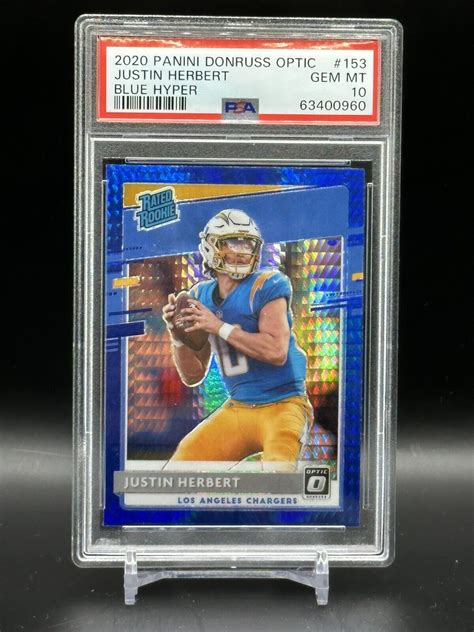 Panini Donruss Optic Rated Rookies Blue Hyper Prizm Justin