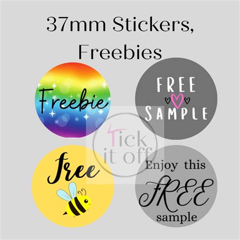 Freebie stickers free sample sticker small business | Etsy