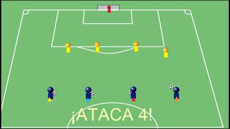 Ejercicio táctico defensivo fútbol base YouTube