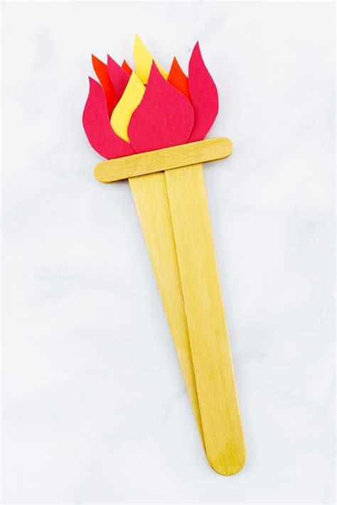 How to Make an Olympics-Inspired Torch Craft