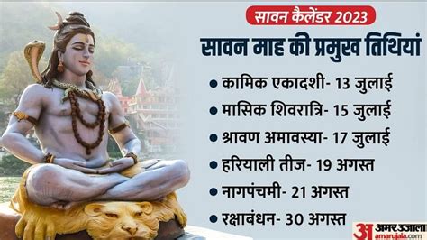 Sawan 2023 आज से शिव आस्था और भक्ति का पवित्र श्रावण मास शुरू 8 सोमवार के साथ 2 माह चलेगा सावन