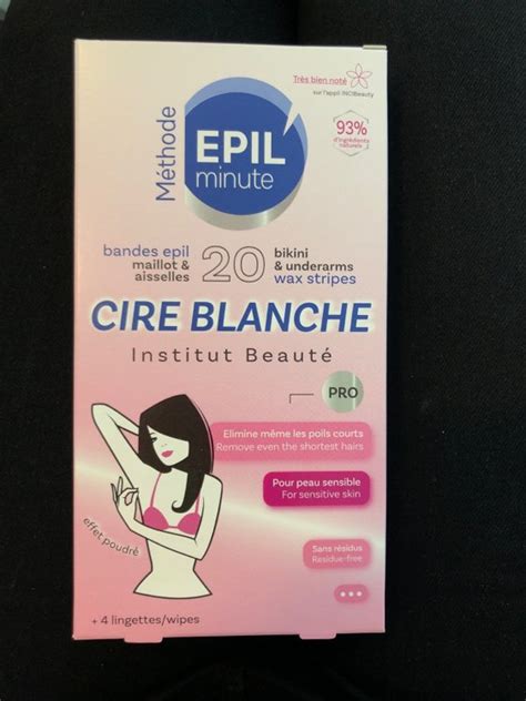 Skin Minute Epil Minute Cire Blanche Bandes Maillot Inci Beauty