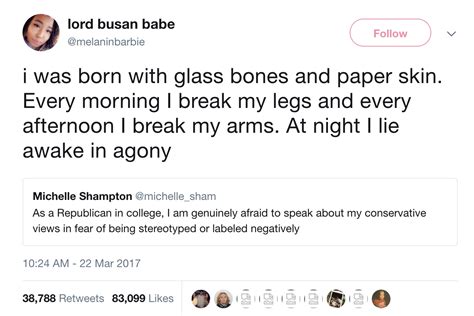 I Was Born With Glass Bones And Paper Skin I Was Born With Glass Bones And Paper Skin Know