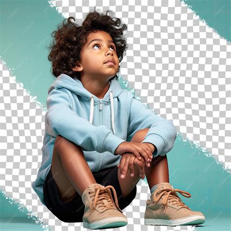 Premium Psd A Anxious Preschooler Boy With Curly Hair From The South