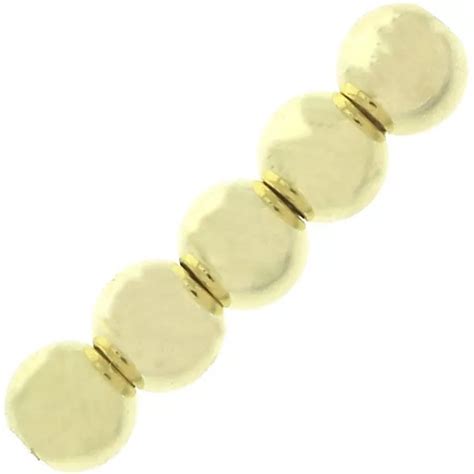 Perles rondes 6 mm Gold filled Light or laminé x5 Perles Co