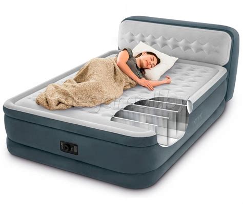 Надувная кровать Intex 64448 Headboard Airbed 152x236x86 см купить в Минске