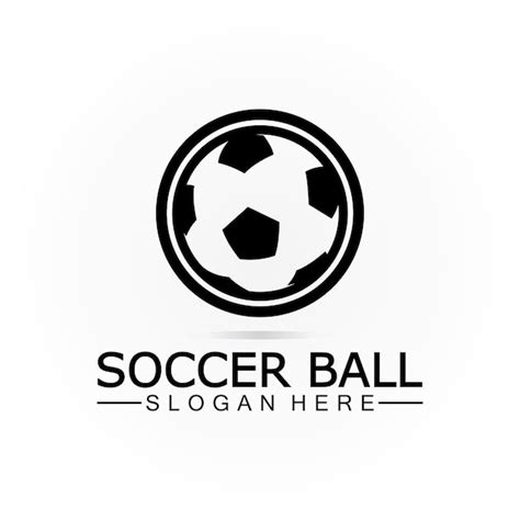 Fu Ball Logo Design Symbol Symbol Vektor Vorlage Fu Ball Logo Design