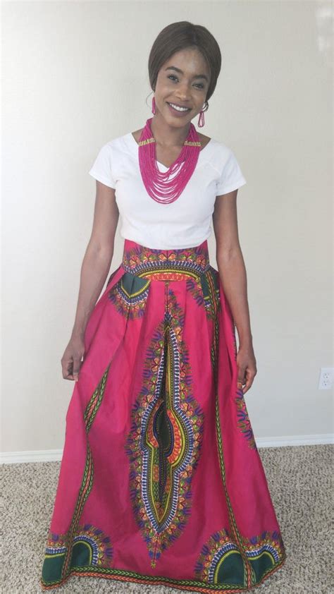 Maxi Skirt African Skirt African Maxi Skirt Dashiki Maxi