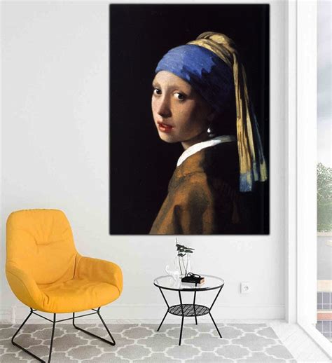 Johannes Vermeer Girl With A Pearl Earring 1665 Canvas Print Wall Art