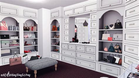 Closet The Sims 4 Nat Dream Sims Sims Mobília De Quarto De