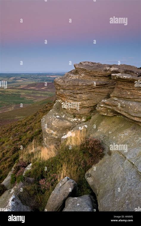 Dove Crag On The Simonside Hills Near Rothbury In Northumberland