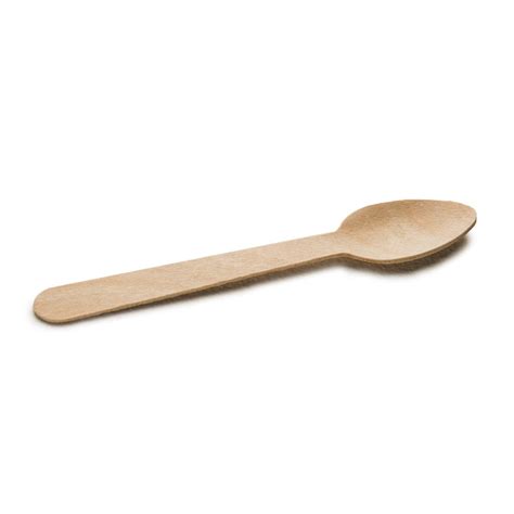 Spoons Brown Mm Disposable Birch Wooden Spoon For Event And