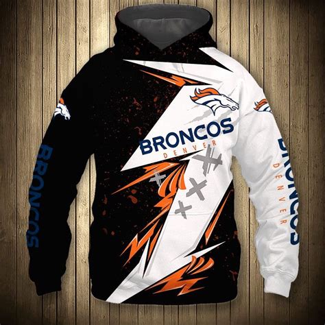 Denver Broncos Hoodies Thunder graphic gift for men -Jack sport shop