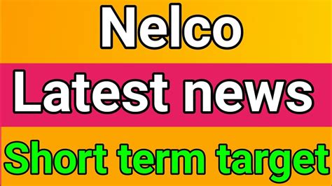 Nelco Share Latest News Nelco Share Nelco Share News Nelco Share