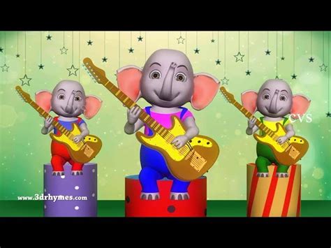 Elephant Finger Family - 3D Finger Family Nursery Rhymes & Songs for ...