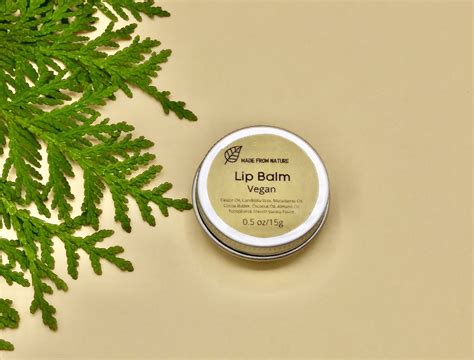 All Natural Lip Balm Vegan Naked Clear Lip Gloss Tin French Etsy