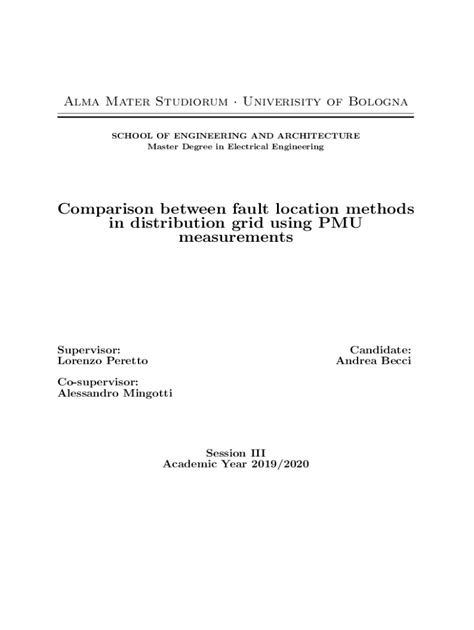 Fillable Online Amslaurea Unibo Fault Point Location Method Based On