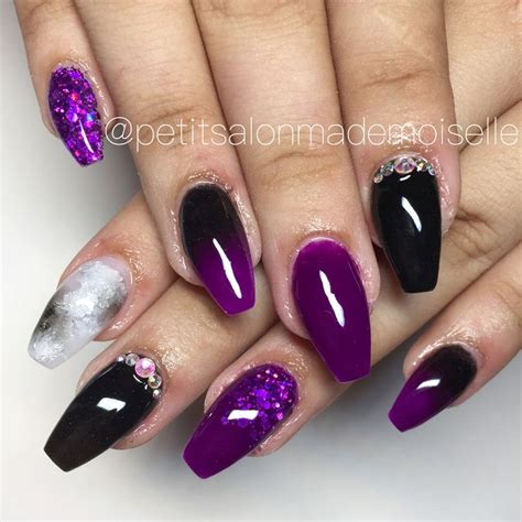 Purple Nails Pretty Nails Eye Makeup Nail Designs Nail Art Girl