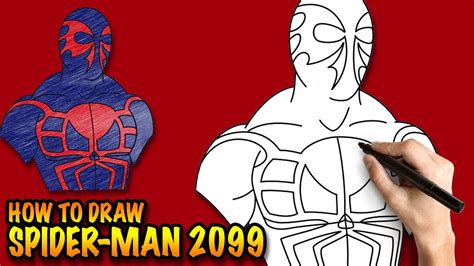 How To Draw Spider Man 2099 Easy Step By Step Drawing Tutorial YouTube