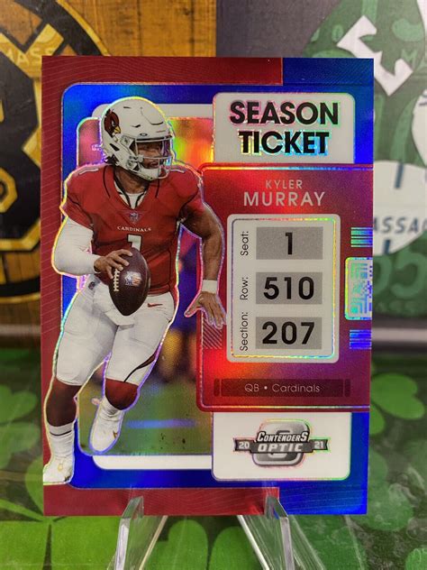 Panini Contenders Optic Kyler Murray Blue Holo Prizm Season Ticket