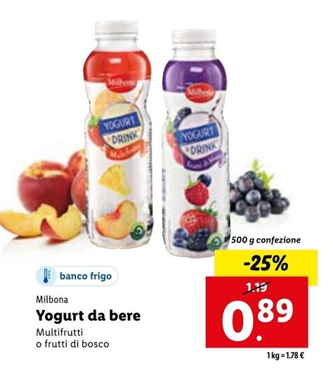 Milbona Yogurt Da Bere 500 G Offerta Di Lidl