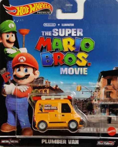 Hot Wheels Premium The Super Mario Bros Movie Plumber Klempner Van Eur