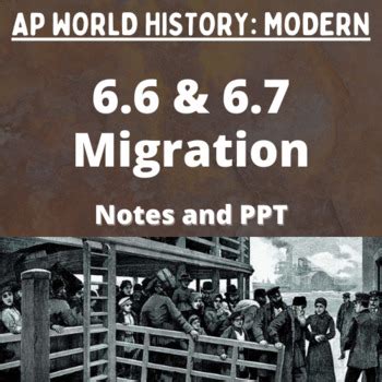 AP World History Modern 6 6 6 7 Migration Notes And PPT TPT