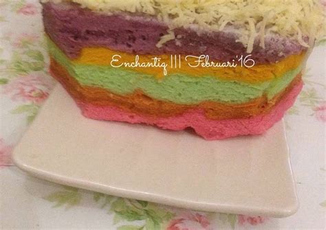 Resep Steamed Rainbow Cake Oleh Anisa Nur Jannah Encha Cookpad