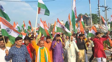 Azadi Ka Amrit Mahotsav Tiranga Yatra On Bulldozer In Basti Uttar