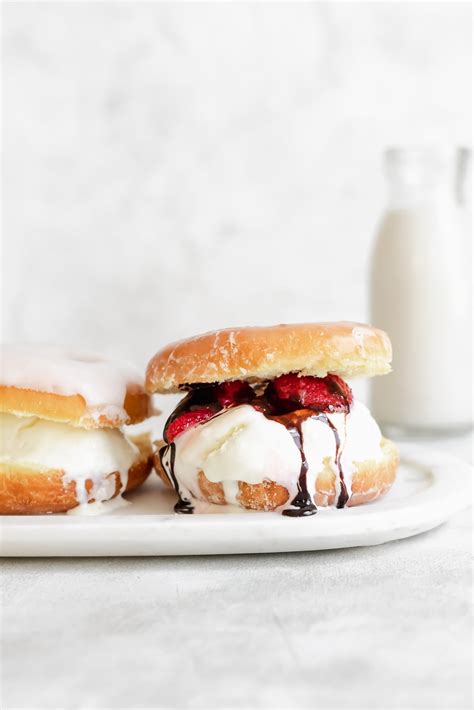 Donut Ice Cream Sandwich - A Cookie Named Desire