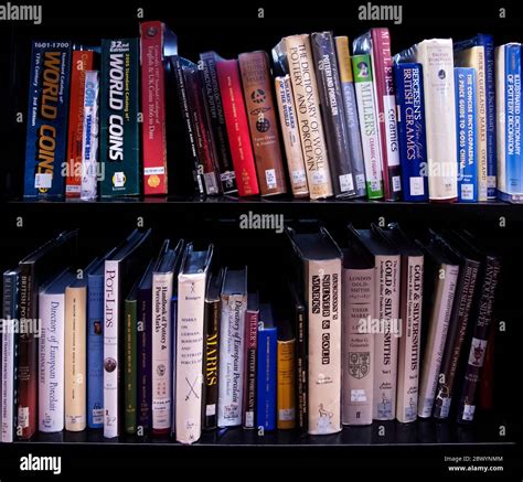 Library books on shelves Stock Photo - Alamy