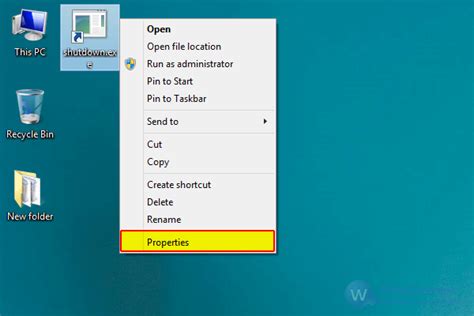 How To Create Shutdown Shortcut Button In Windows 8and8 1