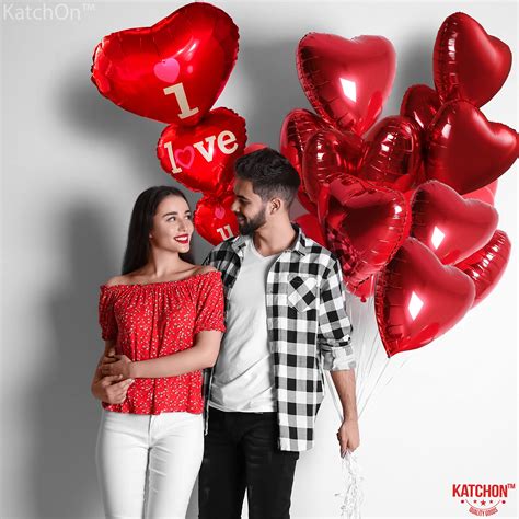 Xtralarge 12 1 Red Heart Balloons Big Pack Of 13 I Love You Balloons